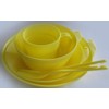 INOUE PLA Q 1 Person Tableware Set, 6-Piece Set, Yellow