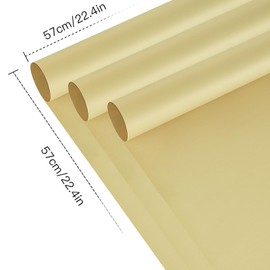 RUSPEPA 20 Sheets Flower Wrapping Paper, Waterproof Floral Bouquet Wrapping Paper, Florist Supplies Packaging for Birthday, Party, Wedding and DIY Crafts - Light Cowhide