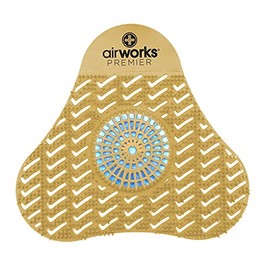 AirWorks AWSP231 Premier Urinal Screen with Block, Citrus Grove, 5" Height x 4" Length (Pack of 12)