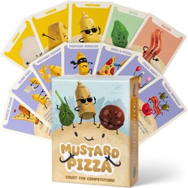 Mustard Pizza Family Card Game - Fun Game for Kids, Families, Teens, and Adults. Easy, Fast-paced. 2-6 Players Ages 5+. Birthday Gifts, Parties, Game Night, Travel, Camping, Stocking Stuffers.