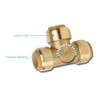 SharkBite Shower and Tub Connection Kit, Push to Connect Brass