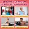 Calcium Citrate Gummies - 1200mg Calcium Gummies Supplements for Women