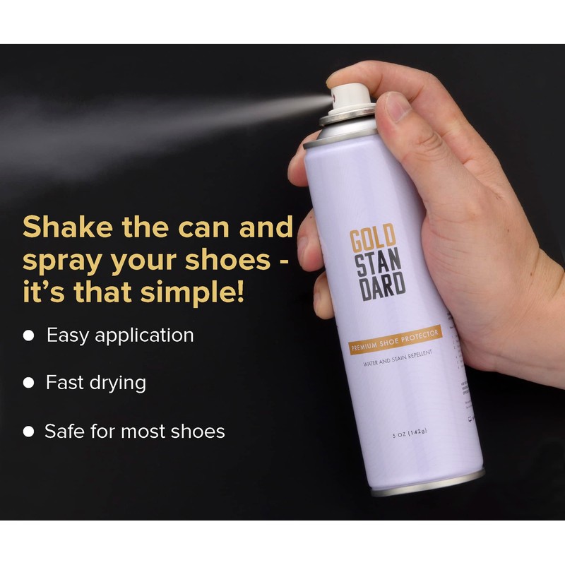 Gold Standard Premium Water-Repellent Shoe Protector Spray – 5 Oz.