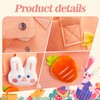 3Pcs Large Easter Baskets Bags with Handles Portable Felt Tote