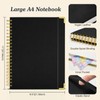 Bullet Dotted Journal Spiral Notebook, 300 Pages Leather Notebooks with