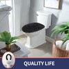 Baahrnom Luxury Toilet Lid Cover Machine Washable Solid Toilet Seat