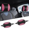 Hovom 2PCS Car Headrest Cover, Soft Breathable Leather Cars Front