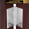 Finsbury Hardware Solid Brass Chrome Door Hinge Heavy Duty Ball