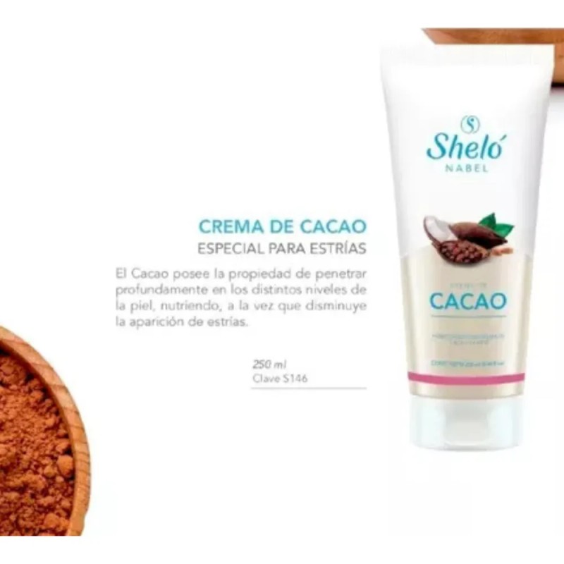Crema Para Estrías - Humectante a Base de Cacao Shelo