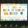 Back to School Bash Backdrop Banner End of Summer Back