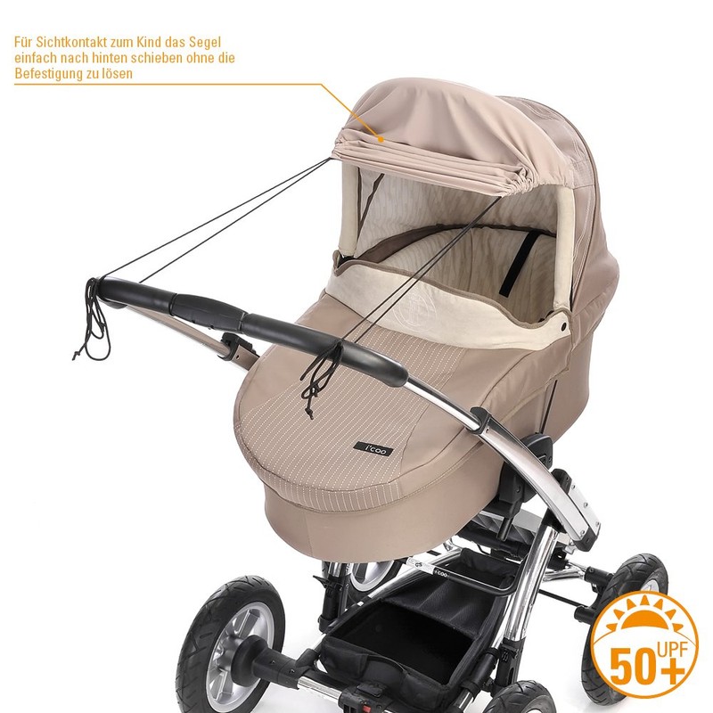 DIAGO Awning Pram Microfibre (Beige)