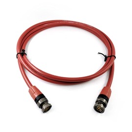 SOMMER CABLE 2 m 12G 6G 3G SDI Video Cable 4K 6K UHD HD-SDI (HDTV) SC-Vector 0.8/3.7 1 x 0.80 mm² Red BNC Connector Neutric - VTGX-0200-RT-RT - 200 cm 6.56 ft