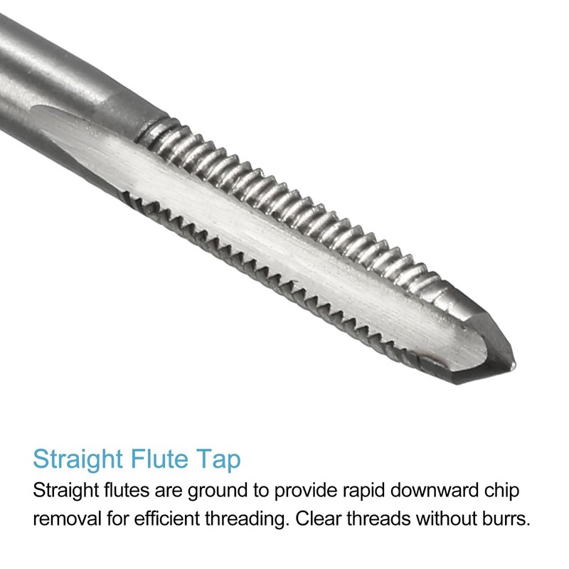 sourcing map 4pcs Metric Thread Taps M5 x 0.8 H2