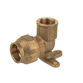 KIRCHHOFF | Wall Plate | Brass | 25 mm x 3/4 Inch Female | for HDPE Pipe | Various Sizes | DVGW Tested | Drinking Water Quality | Made in EU