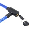 Pit Service BS-784-BL Bicycle Wire Lock, Blue, Total Length: Approx.