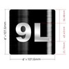 Apartment number 9L sign - UNIT NUMBER 9L SIGN/SUITE 9L