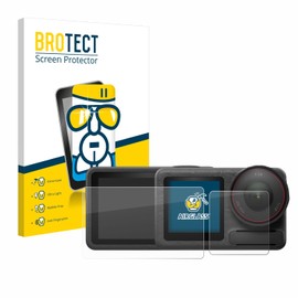 BROTECT Protective Glass for DJI Osmo Action 5 Pro Protective Film Tempered Glass [Extremely Scratch-Resistant 9H, Anti-Fingerprint, Ultra Transparent]