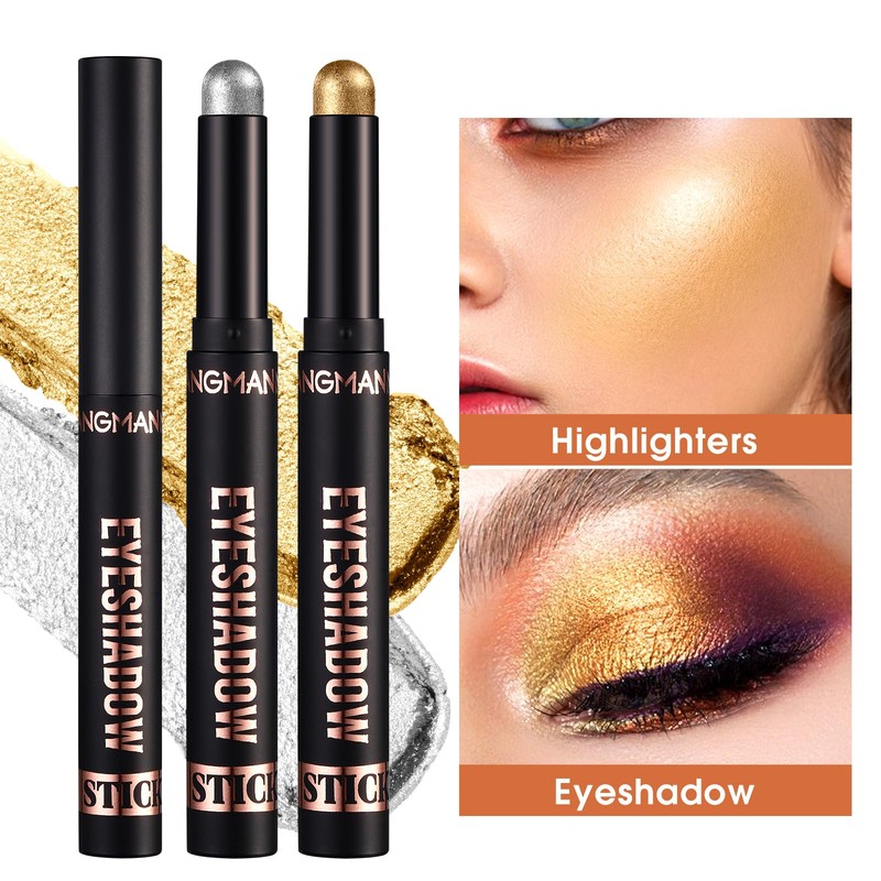 LANGMANNI 8 PCS Soft Smooth Cream Eyeshadow Stick Gift Set,Matte