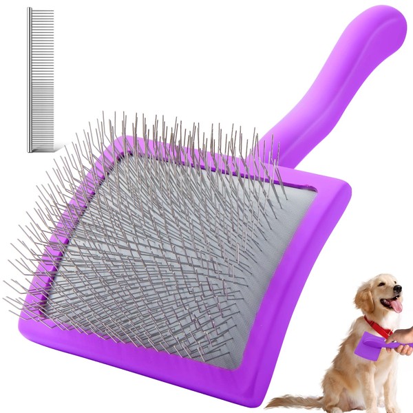 YOPETAYU Dog Slicker Brush for Shedding and Grooming Medium or