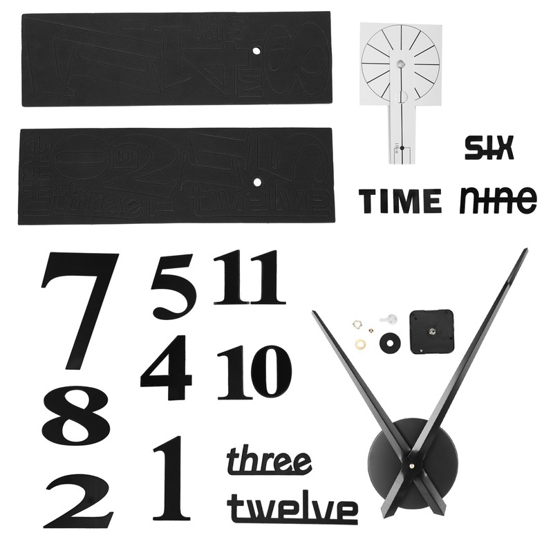 Frameless DIY Wall Clock Modern Mirror Wall Sticker for Home