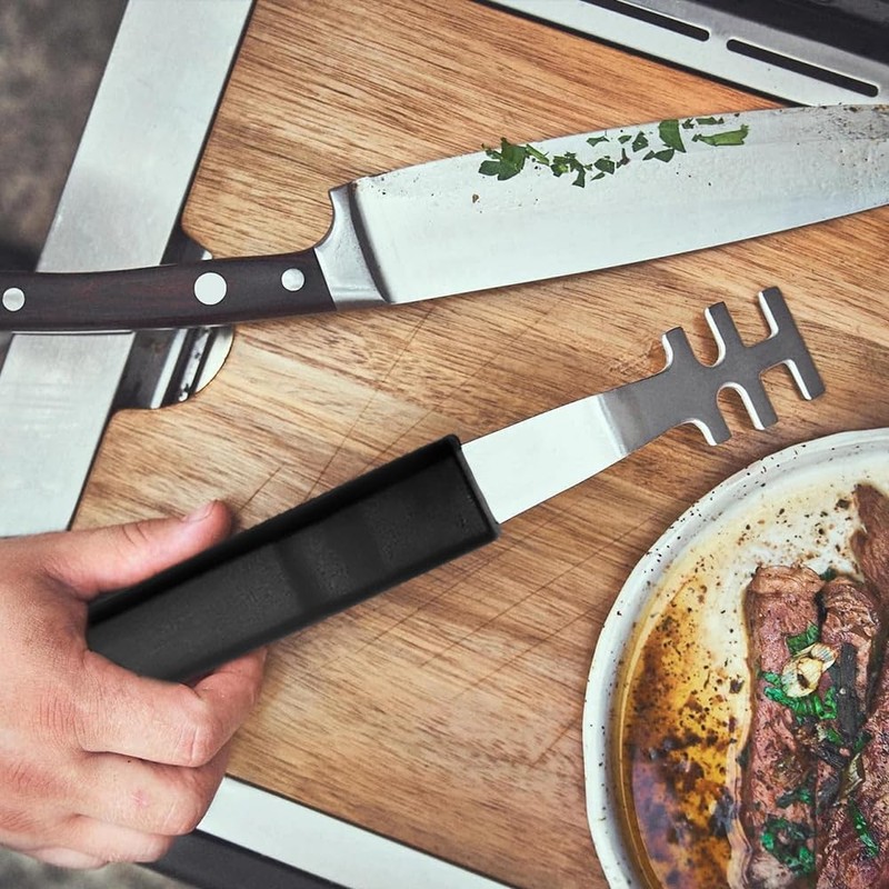 BNGXR Heat-resistant grill grate lifter, stainless steel grill grate puller,