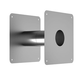 FOGATTI 3.15" OD Stainless Steel Direct Vent Wall Thimble, Adjustable Length (4.7" to 7.0"), Ideal for Water Heater Vent Pipe & Round Tube Air Ventilation