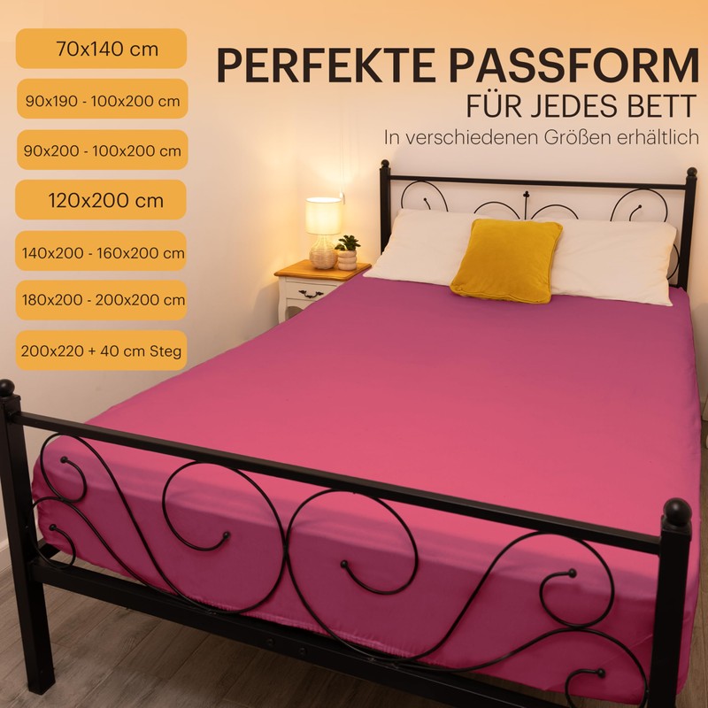 NatureMark Jersey Fitted Sheets, 100% Cotton, Many Sizes and Colours,