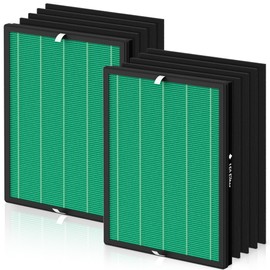 FCFMY 2 Packs 150 True HEPA Replacement Filter Set for Coway Airmega 150 Air Purifi er with 8 Activated Carbon Filters, Part Number AP-1019C-FP
