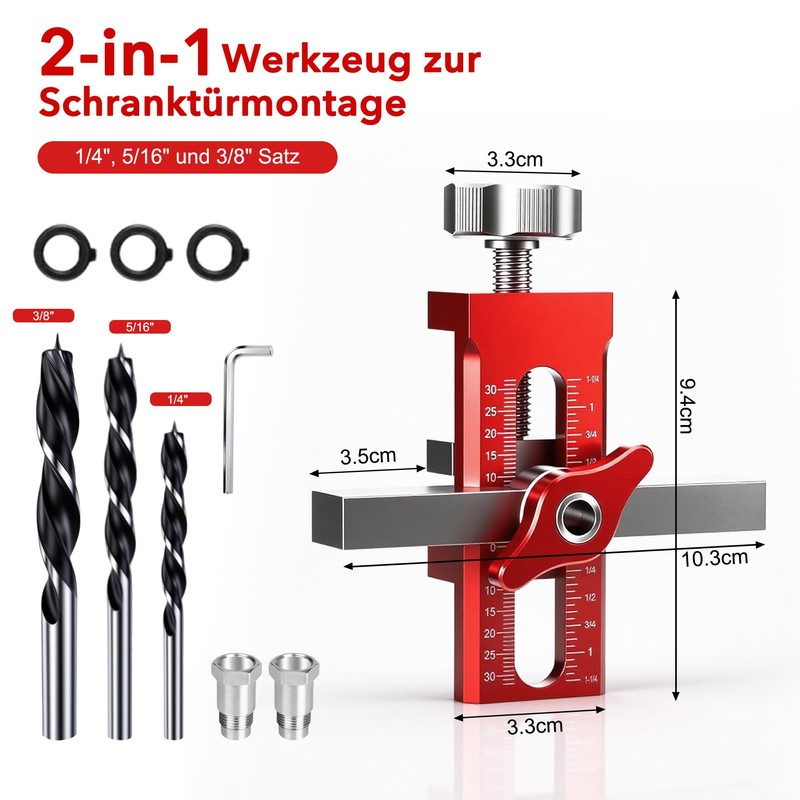 2-in-1 Adjustable Cabinet Door Mounting Aid: Robust and Easy Cabinet