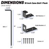 18" Heavy Duty Cane Bolt Gate Drop Rod Extra Thick