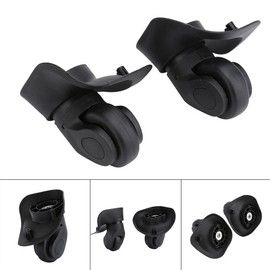 Pack of 2 Luggage Wheels Replacement Suitcase Wheels Wear-Resistant Swivel Castors
