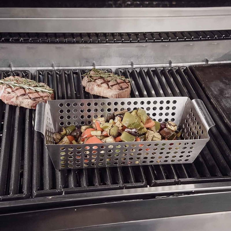 SANTOS Vegetable Basket S/Grill Wok 31.5 x 13.5 x 7.7