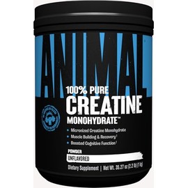 Animal Creatina Monohidratada Pura en Polvo, Sin Sabor, 2.2 Lb (1 Kg)