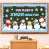 JarThenaAMCS Winter Bulletin Board Decorations Christmas Snowman Snowflake Paper Cutouts