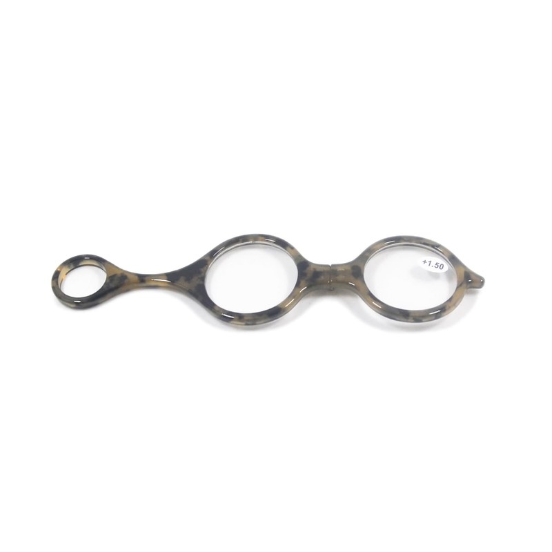 [Henghao] 老眼鏡 首に掛けられる折りたたみ型 ペンダント丸型メガネ おしゃれ リーディンググラス 携帯用 ポケットシニアグラス 専用紐ループとPUケース付き H6033