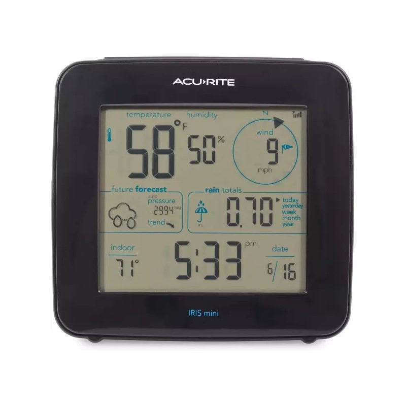 AcuRite 온도 습도 풍속 풍향 과거 강우량 합계 초국소 예보를