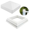 5 x 5 Post Cap & Base Set, Vinyl Fence
