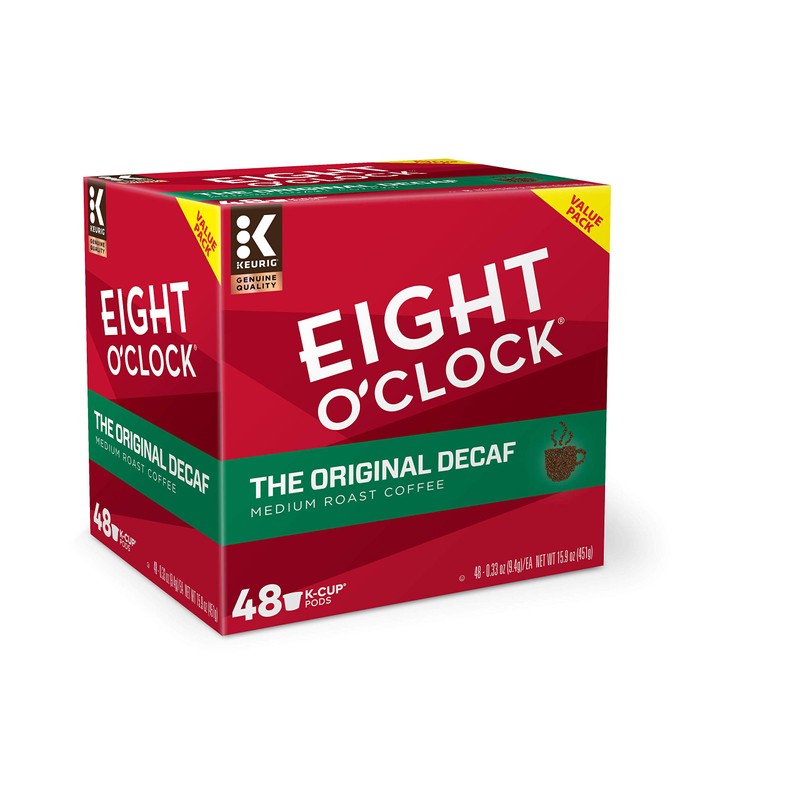 Eight O'Clock Coffee The Original Decaf, Single-Serve Keurig K-Cup Pods,