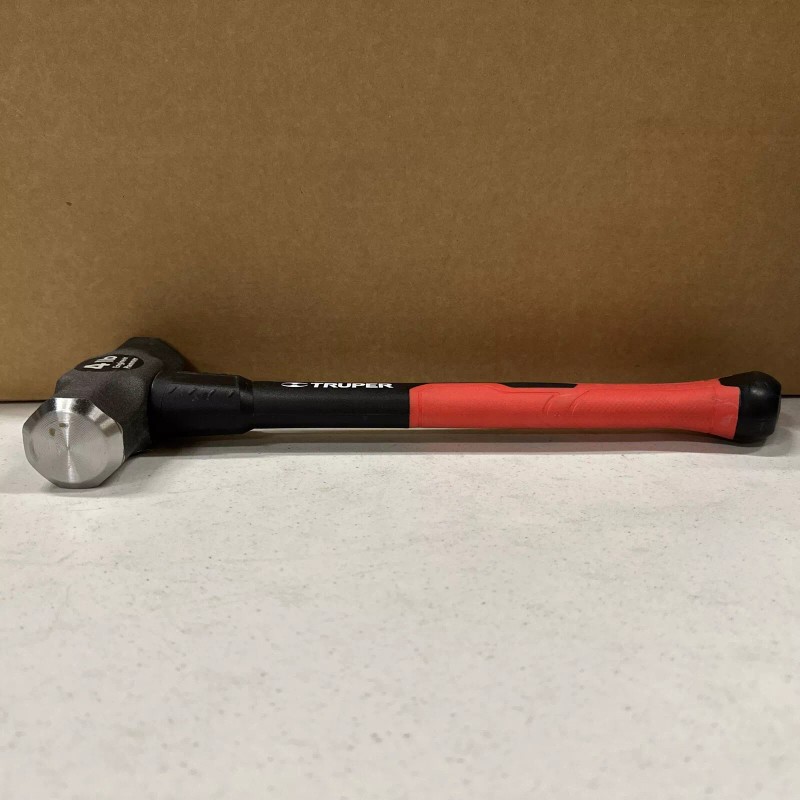 Truper 4lb Truper Engineer Hammer Dead Blow Fiberglass Rubber Grip