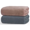 Junerose Extra Large Microfiber Bath Towel Set of 2, 35.4