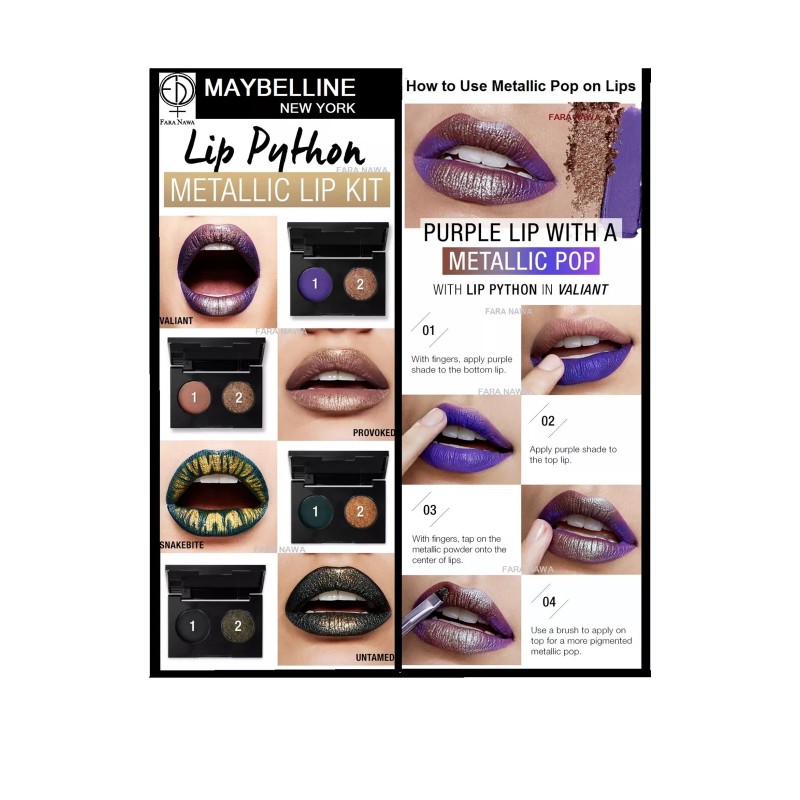 Maybelline New York Python Metallic Lip Kit (1) ONE of