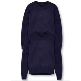 CARE SMART UNIFORM 2pk Boy's School Jumper (8 Years, Navy)