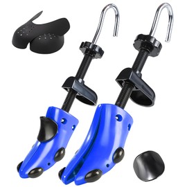 Msentuo Shoe Stretcher Shoe Trees,Adjustable Length & Width for Men and Women,4-Way Adjustable Shoe Expander Widener Shoe Crease Protector (L (for Men's Size Us 10-13.5), Blue)