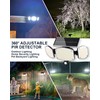 HAARAY Solar Motion Sensor Outdoor Lights with Stakes, In-Ground or