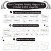 1138 PCS Complete Poetry Magnets Kit, Word Magnet for Fridge,