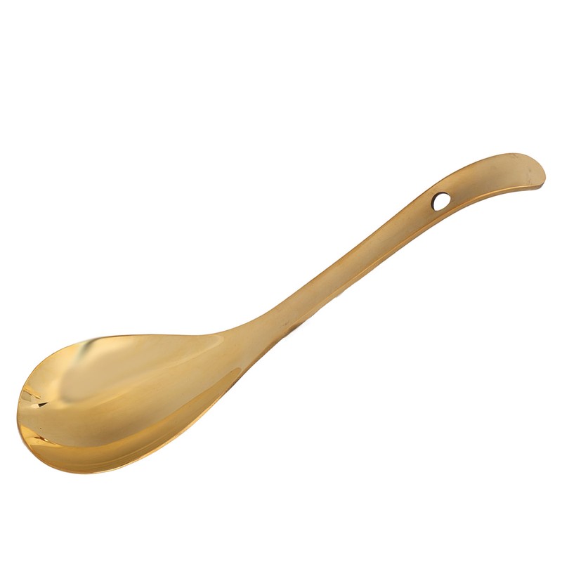 Serving Spoon Glossy Thickened Brass Gold Serving Spoons Soup Spoons