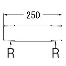 SANEI V22J-62-13X250 [Water Supply Pipe for Stop] Nominal 0.5 x Length 9.8 inches (13 x 250 mm)