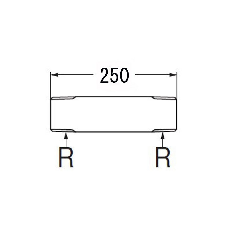 SANEI V22J-62-13X250 [Water Supply Pipe for Stop] Nominal 0.5 x