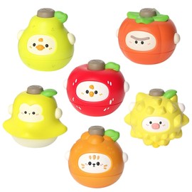 PINU Fruits Spinning Tops Battle Toy Series - Interactive Learning Gift for Kids & Parents - Toddler-Friendly Activity - Birthday Party Favourite