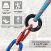 Azarxis - Conector de cuerda de junta tórica para escalada,